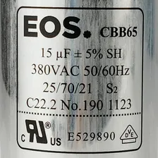 Capacitor 15 Uf 380v Cbb65 Foto mini 2