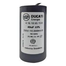 Capacitor 40uf 250vac Para Portão Eletrônico Ducati Foto mini 1