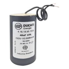 Capacitor 40uf 250vac Para Portão Eletrônico Ducati Foto mini 3