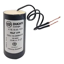 Capacitor 40uf 250vac Para Portão Eletrônico Ducati Foto mini 2
