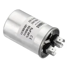 Capacitor de 2 terminais Cbb65 8uf Ac 450v Foto mini 1