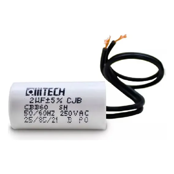 Capacitor De Partida Acv 2 Fios 2uf X 250v - Kit 06 Pçs Foto 1