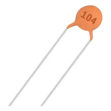 Capacitor Disco Ceramico 100nf X 50v (104) - 100 Peças Foto mini 1