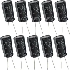 Capacitor Eletrolítico 1000uf 50v - 10 Peças Foto mini 1