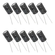 Capacitor Eletrolítico 100uf 100v - 10 Peças Foto  mini 1