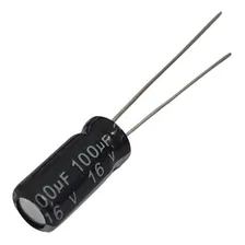 Capacitor Eletrolítico 100uf 16v - 10 Peças Foto mini 4