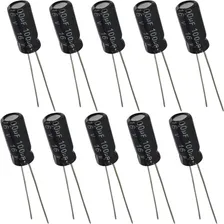 Capacitor Eletrolítico 100uf 16v - 10 Peças Foto  mini 1