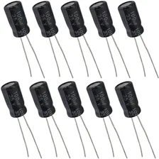 Capacitor Eletrolítico 100uf 35v - 10 Peças Foto  mini 1