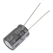 Capacitor Eletrolítico 100uf 50v - 10 Peças Foto mini 4