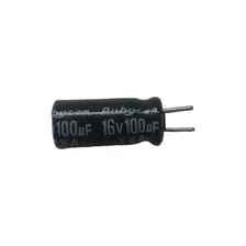 Capacitor Eletrolítico 100uf X 16v - Kit Com 10 Peças Foto mini 1