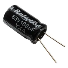 Capacitor Eletrolítico 100uf X 63v 105° Kit Com 20 Peças Foto  mini 1