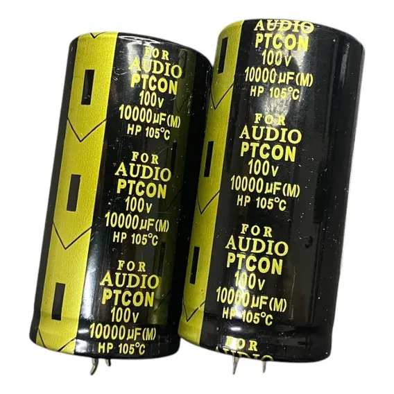 Capacitor Eletrolítico 100v 10000uf - 4 Peças Foto 1