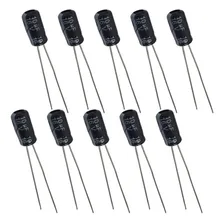 Capacitor Eletrolítico 10uf 16v - 10 Peças Foto mini 1