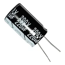 Capacitor Eletrolitico (2 Peças) 220uf X 200v - 220x200v Foto  mini 1