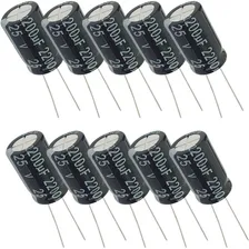 Capacitor Eletrolítico 2200uf 25v - 10 Peças Foto  mini 1