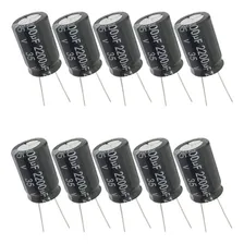 Capacitor Eletrolítico 2200uf 35v - 10 Peças Foto  mini 1
