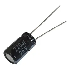 Capacitor Eletrolítico 220uf 25v - 10 Peças Foto mini 4