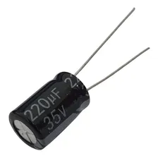 Capacitor Eletrolítico 220uf 35v - 10 Peças Foto mini 4