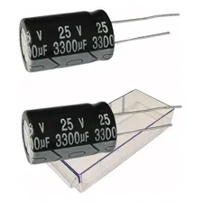 Capacitor Eletrolítico 3300uf X 25v (2 Peças) Foto mini 1