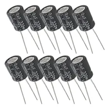 Capacitor Eletrolítico 330uf 35v - 10 Peças Foto mini 1
