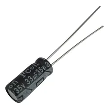 Capacitor Eletrolítico 33uf 35v - 10 Peças Foto mini 4