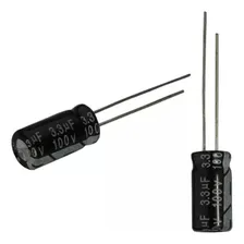 Capacitor Eletrolitico 3,3uf X 100v (6 Peças) 105 Foto mini 1