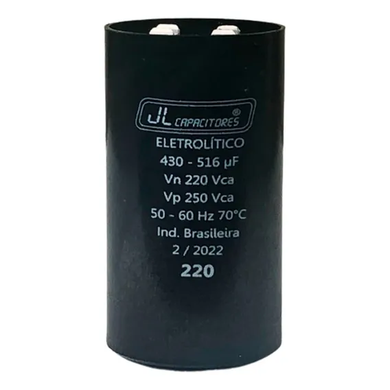 Capacitor Eletrolítico 430-516 Uf - 220 Volts Foto 1