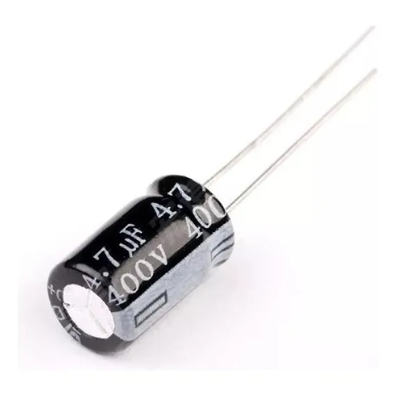 Capacitor Eletrolítico 4,7uf X 400v 105° 20 Pçs Foto 1