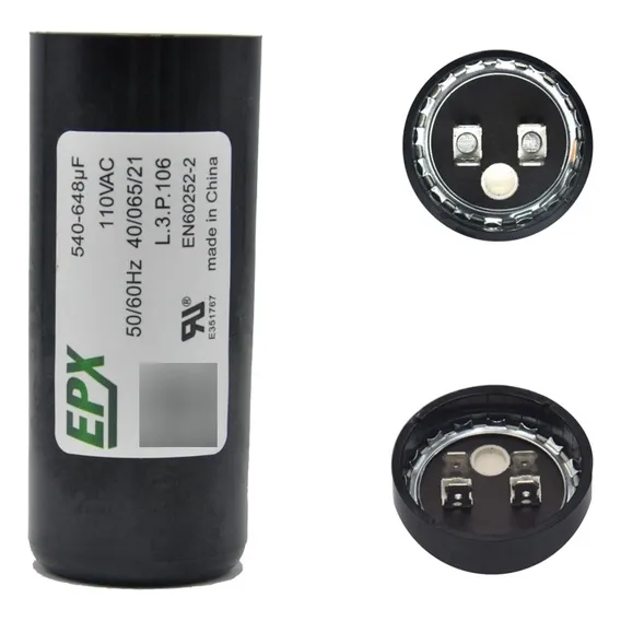Capacitor Eletrolítico 540-648uf 110vac Epx Foto 1