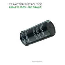 Capacitor Eletrolítico 820uf X 200v 105º - Alta Qualidade Foto mini 2