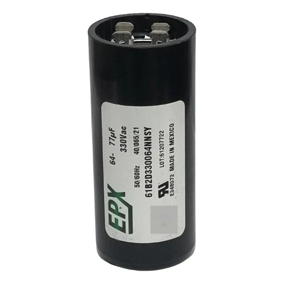 Capacitor Eletrolítico Epx 64-77uf 330v Permanente Foto 1