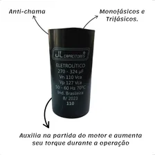 Capacitor Eletrolítico Jl Capacitores 270-324 270-324uf 110v Eletrolitico De Partida - Bivolt Foto mini 4