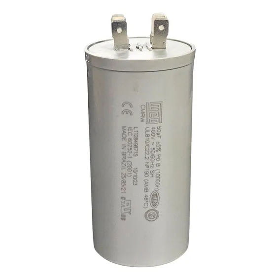Capacitor eletrolítico WEG 50uf 400v Permanente 50UF 400V Foto 1