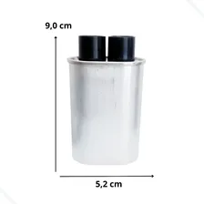 Capacitor Microondas 0,85uf 2100v Alta Tensão Terminal Fino Pci Eletroparts Foto mini 4