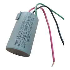 Capacitor P/a Ventilador 4+6uf 3 Fios 127v Foto mini 1
