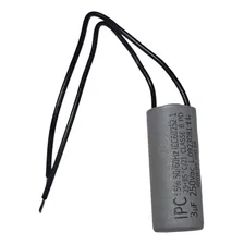 Capacitor Para Ventilador De Teto Com 2 Fios 3uf 220v 250vac 250 Vac Foto mini 2