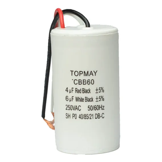 Capacitor Partida 4uf + 6uf - 250v P/ Motor Ventilador Foto 1