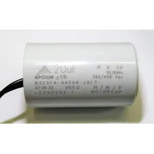 Capacitor Permanente 20uf 380/400vca Fios Epcos Foto mini  2