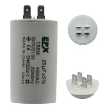 Capacitor Permanente 25uf 450v Epx (c/terminal) Foto mini 1