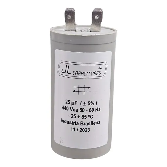 Capacitor Permanente 25uf +-5% 440v Jl Capacitores Foto 1