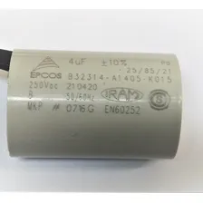 Capacitor Permanente 4uf 250vca Fio Epcos 5 Peças Foto mini 2