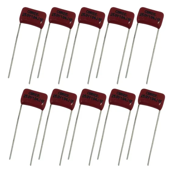 Capacitor Poliéster 100nf 250v Metalizado - Kit 100 Peças Foto 1