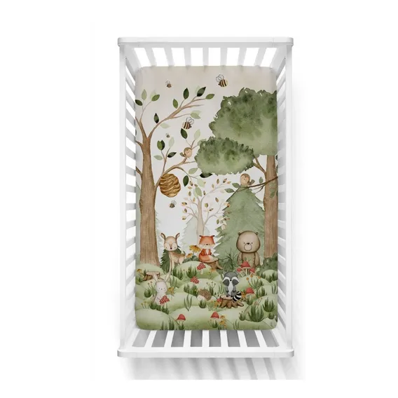Capas E Lençol Infantil Bosque 100% Algodão - Capalç374 Foto 1