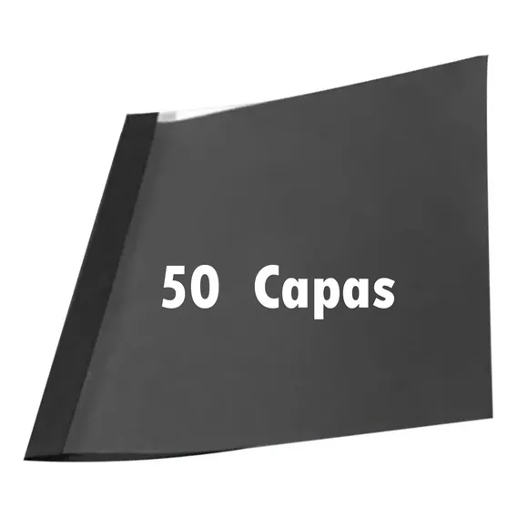 Capas Encadernadora Térmica 50 Unidades Branca/transparente Foto 1