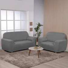 Capas Para Sofás 2 E 3 Lugares Cor Cinza. Ibitex Capa para Sofá Foto  mini 1