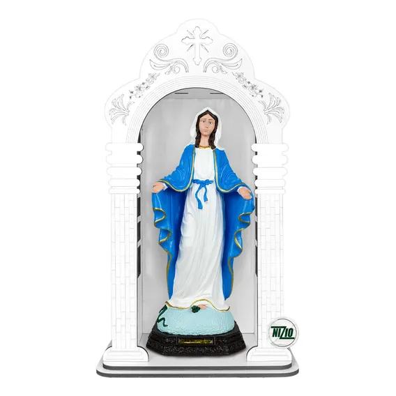 Capela Capelão Nossa Senhora Das Graças 60cm Inquebrável Foto 1