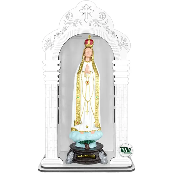 Capela Capelão Nossa Senhora De Fátima 60cm Inquebrável Foto 1