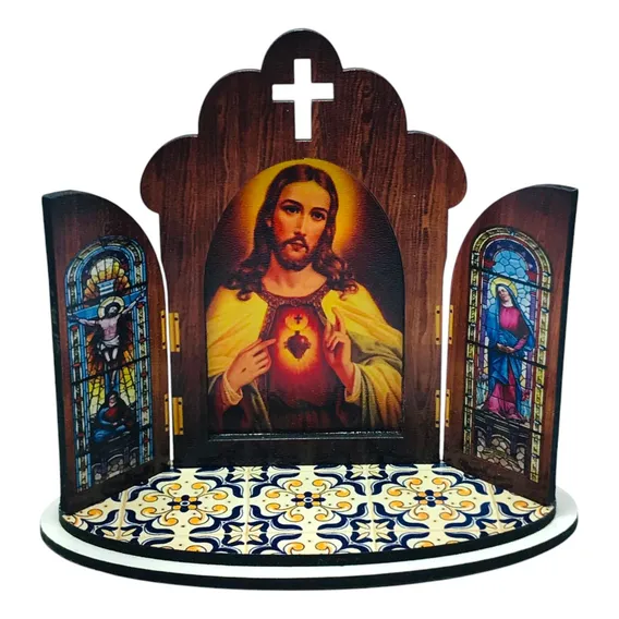 Capela Em Mdf Sagrado Coração De Jesus Pequena Foto 1