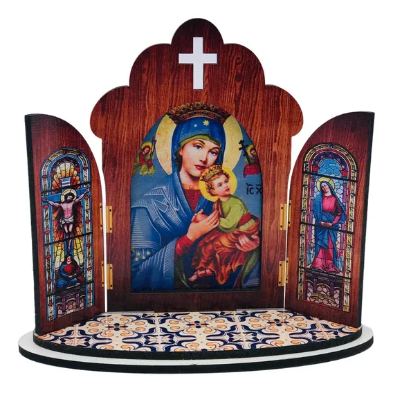 Capela Portuguesa Nossa Senhora Do Perpétuo Socorro Mdf Foto 1