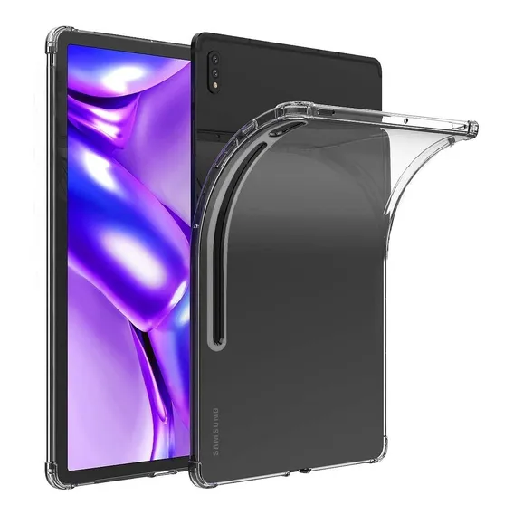 Capinha Air Impacto Transparente Galaxy Tab S7+ Plus 12.4 Liso Foto 1